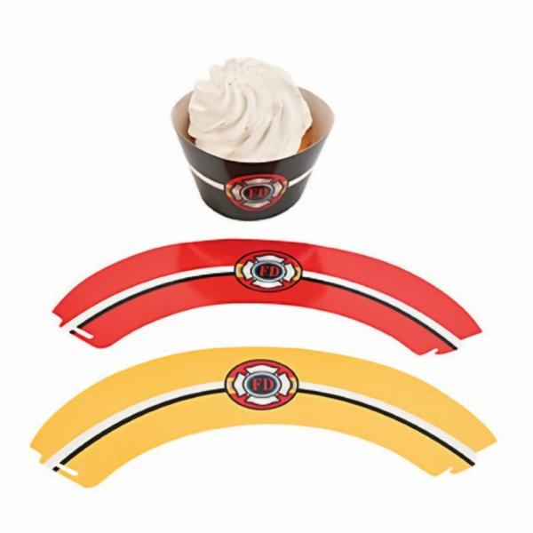 Baking Cups | Fire Fighter Baking Cup Cases X 24 Baking Cups Baking Cups