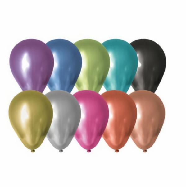 Balloons | Multi Coloured Chrome Latex Balloons X 10 Accessories & Decor Balloons