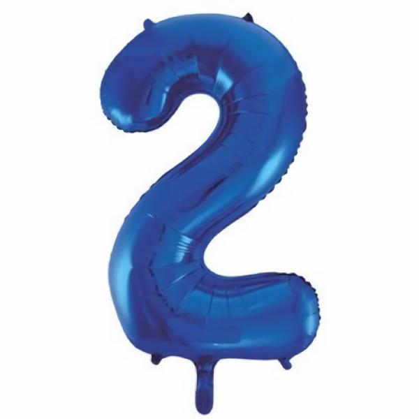 Balloons | Number 2 Two Blue Balloon 86Cm Accessories & Decor Balloons