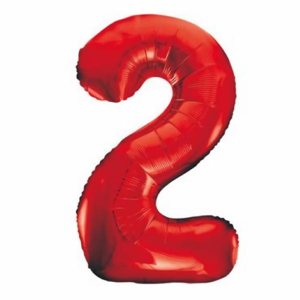 Balloons | Number 2 Two Red Balloon 86Cm Accessories & Decor Balloons