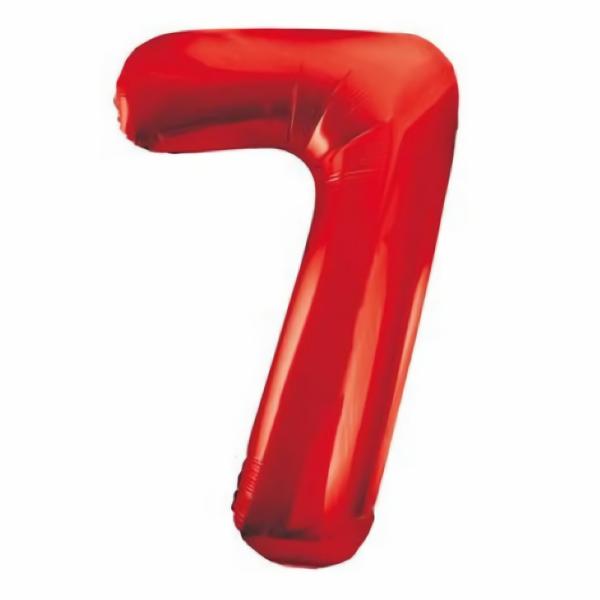 Balloons | Number 7 Seven Red Balloon 86Cm Accessories & Decor Balloons