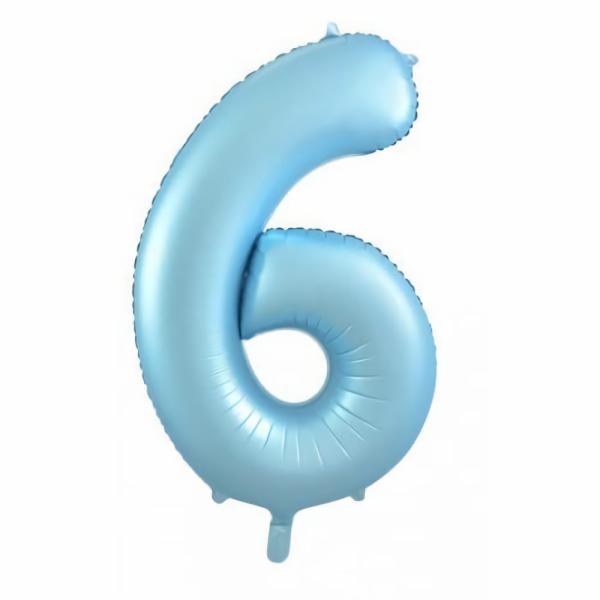 Balloons | Pastel Blue Matte Six 6 Balloon 86Cm Accessories & Decor Balloons