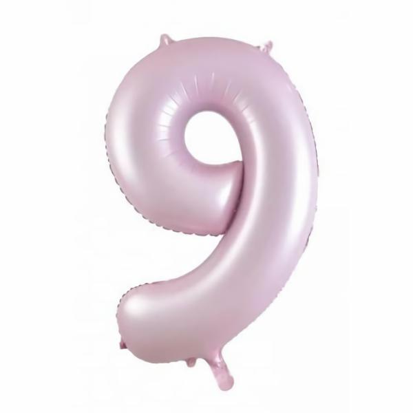 Balloons | Pastel Pink Matte Nine 9 Balloon 86Cm Accessories & Decor Balloons