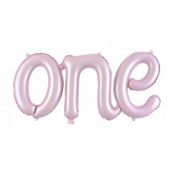 Balloons | Pastel Pink Matte One Air Fill Script Balloon Accessories & Decor Balloons