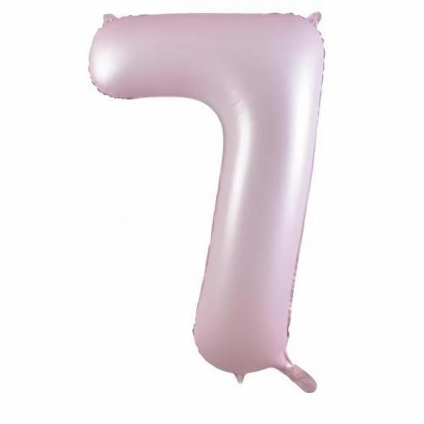 Balloons | Pastel Pink Matte Seven 7 Balloon 86Cm Accessories & Decor Balloons