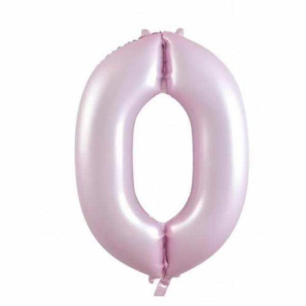 Balloons | Pastel Pink Matte Zero 0 Balloon 86Cm Accessories & Decor Balloons