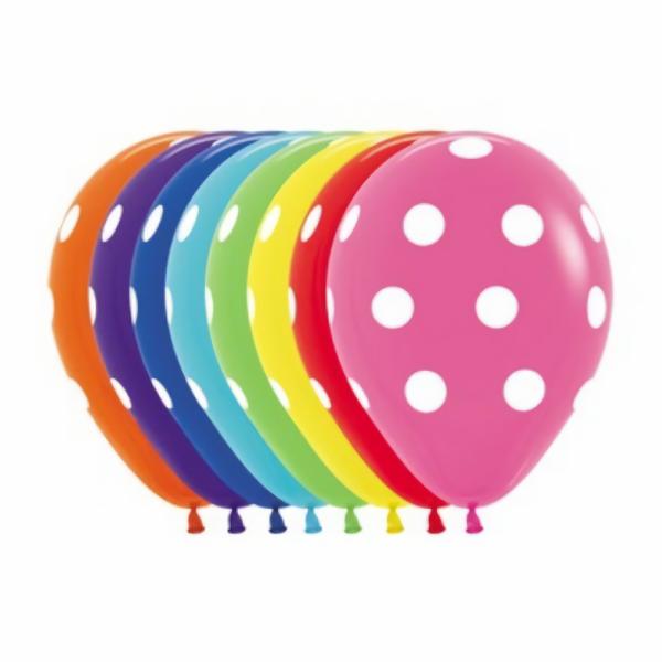 Balloons | Polka Dot Latex Balloons X 12 Accessories & Decor Balloons