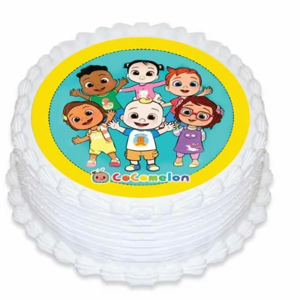 Cake Decorating Items | Cocomelon Round Cake Topper – 16Cm Cake & Food Cake Decorating Items