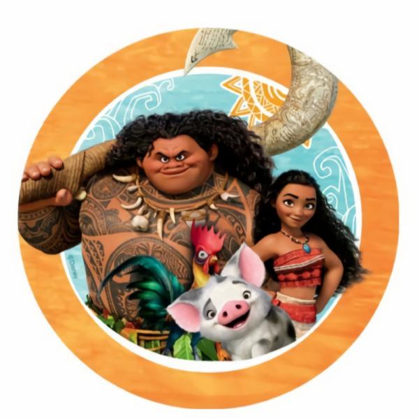 Cake Decorating Items | Moana Round Edible Icing Cake Image 16 Cm Cake & Food Cake Decorating Items