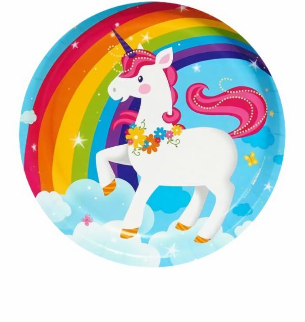 Cake Decorating Items | Rainbow Unicorn Edible Icing Round Cake Image Cake & Food Cake Decorating Items