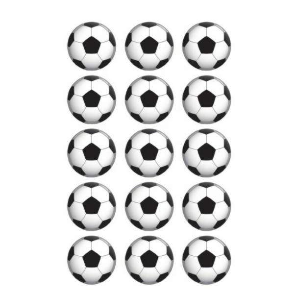 Cake Decorating Items | Soccer Edible Icing Cupcake Toppers X 15 Cake & Food Cake Decorating Items