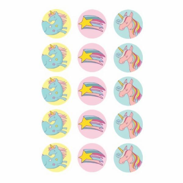 Cake Decorating Items | Unicorn Edible Icing Cupcake Toppers X 15 Cake & Food Cake Decorating Items