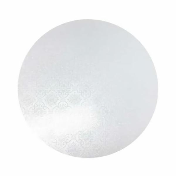 Cake Decorating Items | White Themed Round Cake Board 26Cm Baking Cups Baking Cups