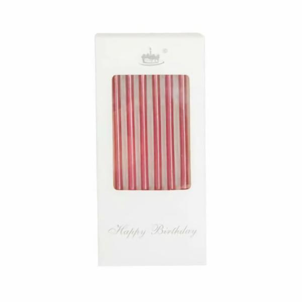 Candles | Red Metallic Candles Pack Of 6 Cake & Food Candles