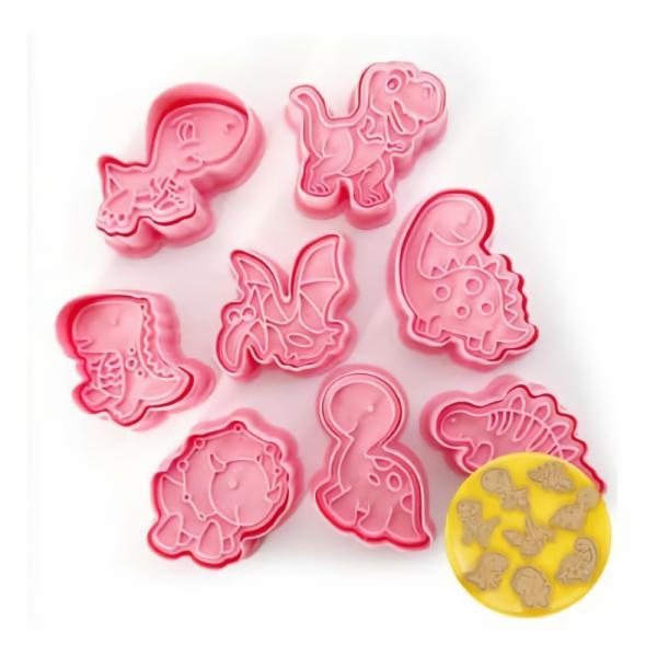 Cookie Cutters | Dinosaur Cookie Cutters X 8 Cake & Food Cookie Cutters