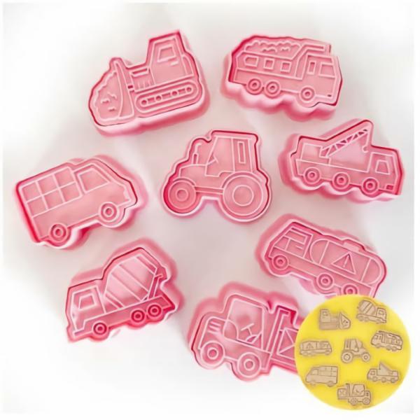 Cookie Cutters | Truck Cookie Cutter Set X 8 Cake & Food Cookie Cutters