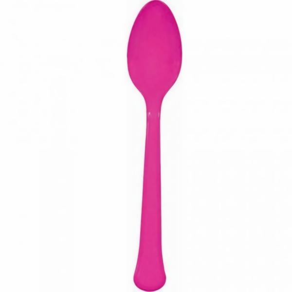 Cutlery & Catering | Bright Pink Reusable Spoons X 20 Accessories & Decor Cutlery & Catering