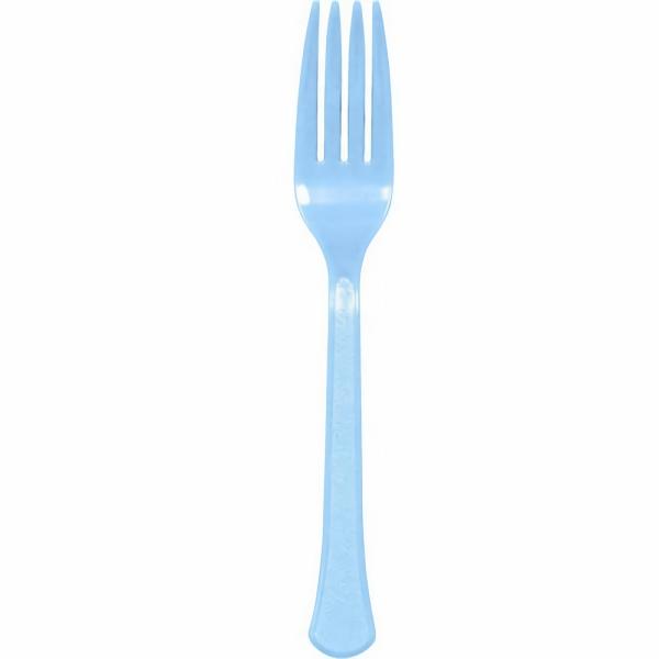 Cutlery & Catering | Pastel Blue Reusable Forks X 20 Accessories & Decor Cutlery & Catering