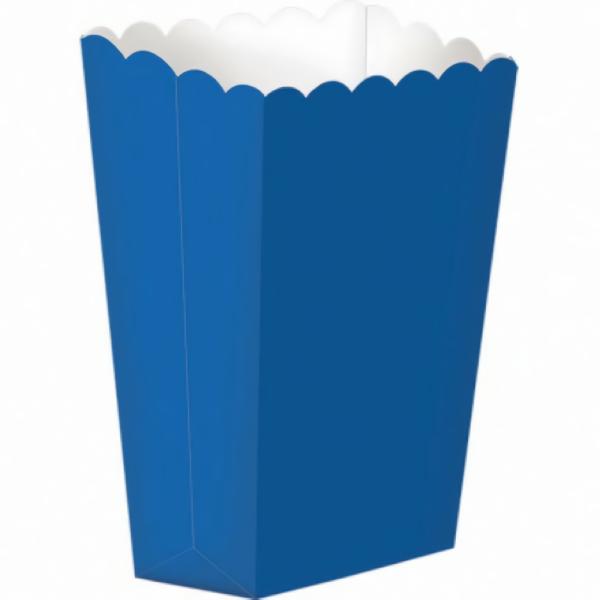 Party Boxes | Dark Blue Pop Corn / Treat Box X 5 Accessories & Decor Party Boxes