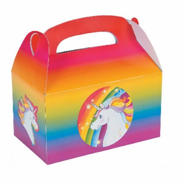 Party Boxes | Rainbow Unicorn Treat Boxes X 6 Accessories & Decor Party Boxes