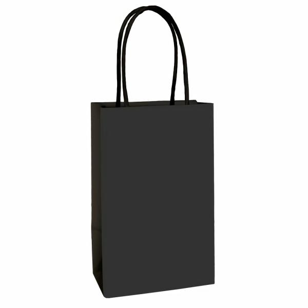 Party Favours & Bag Fillers | Black Kraft Treat Bags X 8 Accessories & Decor Party Favours & Bag Fillers