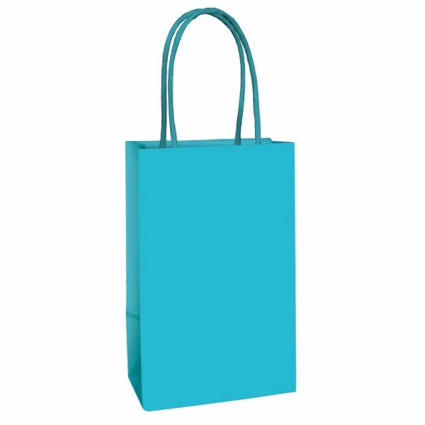 Party Favours & Bag Fillers | Caribbean Blue Kraft Treat Bags X 8 Accessories & Decor Party Favours & Bag Fillers