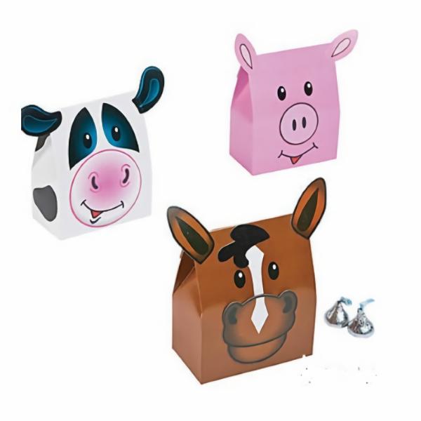 Party Favours & Bag Fillers | Farm Animals Favour Boxes X 6 Accessories & Decor Party Boxes