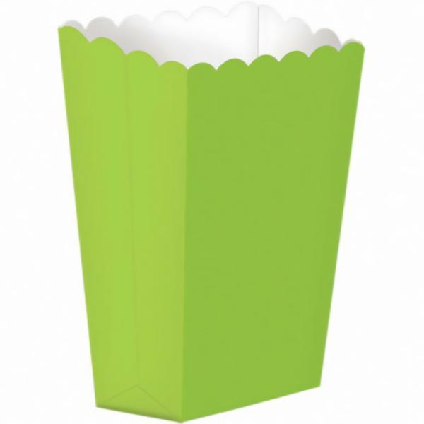 Party Favours & Bag Fillers | Kiwi Green Small Pop Corn / Treat Box X 5 Accessories & Decor Party Favours & Bag Fillers