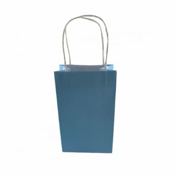 Party Favours & Bag Fillers | Pastel Blue Paper Party Bags With Handles X 5 Accessories & Decor Party Favours & Bag Fillers