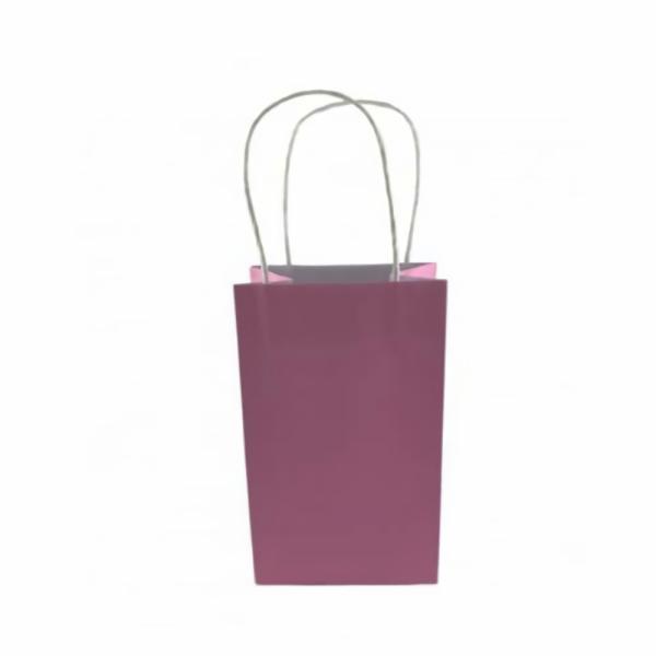 Party Favours & Bag Fillers | Pastel Pink Paper Party Bags With Handles X 5 Accessories & Decor Party Favours & Bag Fillers