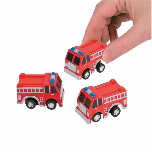 Party Favours & Bag Fillers | Pull Back Fire Truck Assortment X 6 Accessories & Decor Party Favours & Bag Fillers