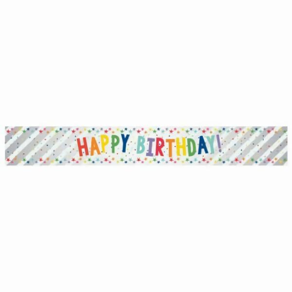 Pinatas | Happy Birthday Foil Banner 1.8M Accessories & Decor Balloons