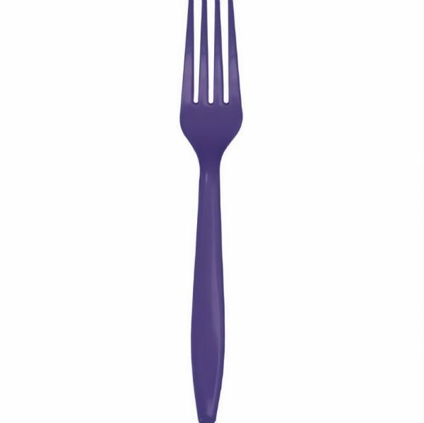 Cutlery & Catering | Purple Reusable Forks X 20 Accessories & Decor Cutlery & Catering