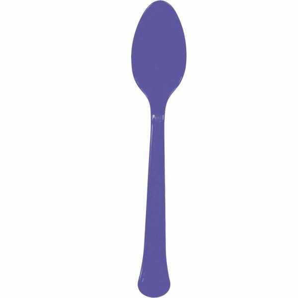 Cutlery & Catering | Purple Reusable Spoons X 20 Accessories & Decor Cutlery & Catering