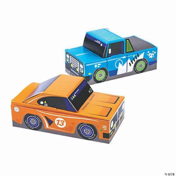 Party Boxes | Race Car Treat Boxes Pack Of 12 Accessories & Decor Party Boxes